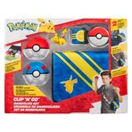 Pokémon Bandolier Seti - Pokéball, Great Ball ve Pikachu Temalı Kemer ve Çanta ile Pikachu #4 - W5