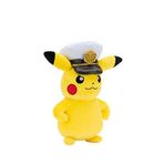 Pokémon Kaptan Pikachu Peluş Oyuncak 20 Cm