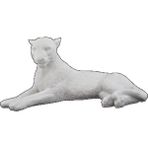 Pol & Art Hyk 198 Polyester Yatan Panter Heykel Biblo 39 x 18 cm