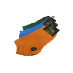 POLA Happy Colors Collection 3'lü Bambu Patik Çorap 40-44, 40-44, happycolorse-1, renkli, erkek