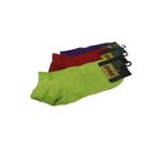 POLA Happy Colors Collection Renkli 3'lü Bambu Patik Çorap 40-44, 40-44, happycolorse-1, karışık, erkek