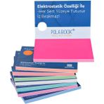 Polabook Elektrostatik Akıllı Not Kağıdı - 7X10 cm 100 Sayfa - Pembe - Yapışkansız Post-It - 7x10cm