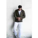 POLAR SLİMFİT FERMUARLI DİK YAKA ERKEK HIRKA YEŞİL XXL