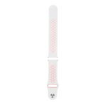 Polar Vantage M Icin Delikli Silikon Kordon Kayis Beyaz Pembe