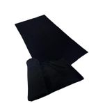 Polar Yoga Battaniyesi, 170x110 cm, Pamuklu Traşlanmış Polar Battaniye (Siyah)