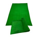 Polar Yoga Battaniyesi, 170x110 cm, Pamuklu Traşlanmış Polar Battaniye (Yeşil)