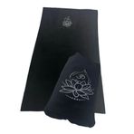 Polar Yoga Battaniyesi, Lotus Çiçeği Baskılı Yoga Battaniyesi 170x110 Cm (Siyah)