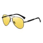 Polarize Güneş Gözlüğü Erkek Sürüş Güneş Gözlüğü Gündüz ve Gece (Yurt Dışından) - Altın