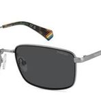 Polaroid Unisex Pld 6227/S/X Güneş Gözlüğü (1 Paket), Mat Rutenyum Siyah, 56/17/145
