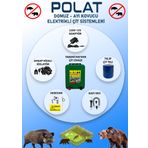 Polat Eko 220V 1500 mt 15-20 Dönüm Adaptörlü Elektrikli Çit