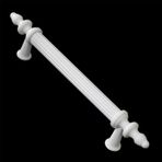 Polavit 128 mm Kulp Sert Plastik Beyaz Çekmece Mobilya Mutfak Dolap Kulbu Kulpu Kulpları 5 ADET