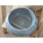 POLEN STONE Gri Bulutlu Mermer Silindir Lavabo