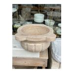 Polen Stone Traverten Doğal Taş Kavun Dilimli Model hamam kurnası 1.Sınıf Malzeme ve İşçilik Garantili