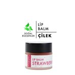 Polente Natural - Çilekli Lip Balm - Nemlendirici Dudak Kremi