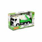 Polesie 96326 City-2 Surtmeli Konteyner Taşıyıcı Işıklı ve Sesli Beyaz Kabin Oyuncak