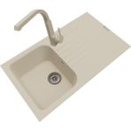 POLEX Cristalüx Granit Eviye P-02+Luxury Bej