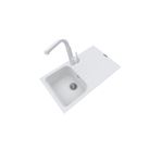 POLEX Cristalüx Granit Eviye P-02+Luxury Beyaz