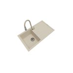 POLEX Cristalüx Granit Eviye P-03+Spiralli Bej