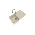 POLEX Cristalüx Granit Eviye P-03+Swan-3 Bej