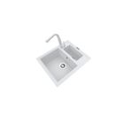 POLEX Cristalüx Granit Eviye P-04+Luxury Beyaz