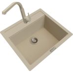 POLEX Cristalüx Granit Eviye P-08+Luxury Bej