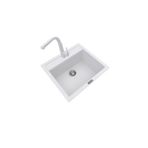POLEX Cristalüx Granit Eviye P-08+Luxury Beyaz