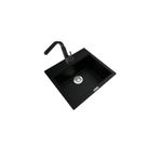 POLEX Cristalüx Granit Eviye P-08+Luxury Siyah