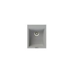 POLEX Cristalüx Granit Evye P-05 Gri Tezgah Altı Ve Tezgah Üstü Kare Mutfak Evyesi 41x51cm