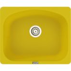 POLEX Cristalüx Granit Evye P-OL60 Sarı Tezgah Altı Ve Tezgah Üstü Kare Mutfak Evyesi 60x49,5cm