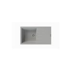 POLEX Cristalüx Granit Evye P-SX1 Gri Tezgah Altı Ve Tezgah Üstü Mutfak Evyesi 86x49,5cm