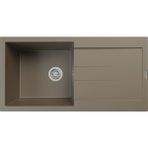 POLEX Cristalüx Granit Evye P-X1 Toprak Tezgah Altı Ve Tezgah Üstü Mutfak Evyesi 98x49,5cm
