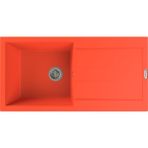 POLEX Cristalüx Granit Evye P-X1 Turuncu Tezgah Altı Ve Tezgah Üstü Mutfak Evyesi 98x49,5cm