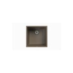 POLEX Cristalüx Granit Evye P-X40 Toprak Tezgah Altı Ve Tezgah Üstü Kare Mutfak Evyesi 53,8x44cm