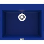 POLEX Cristalüx Granit Evye P-X60 Mavi Tezgah Altı Ve Tezgah Üstü Kare Mutfak Evyesi 60x50cm