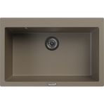 POLEX Cristalüx Granit Evye P-X76 Toprak Tezgah Altı Ve Tezgah Üstü Mutfak Evyesi 75x50cm