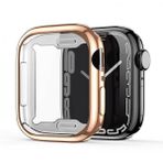 Polham Apple Watch 45mm Full Kaplama Silikon Kılıf, Apple Watch 2-3-4-5-6-7-8 ve SE Uyumlu Kılıf