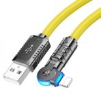 Polham Hc Seri 120 Cm 2.4A Ultra Hizli Doner Baslikli Usb To İphone Lightning Hizli Sarj Ve Data Kablosu