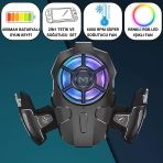 Polham Rgb Işıklı 2Si 1 Arada Oyun Tetik Ve Telefon Soğutucu – 6000 Rpm Süper Fan, 400Mah Batarya, Pubg Ve Call Of Duty Uyumlu