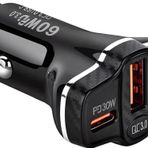 Polham Süper Hızlı 78W 1Xusb Ve 2X Pd Type-C Araç Şarj Cihazı, 12/24V Çakmaklık Akım Ve Isı Korumalı