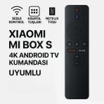 Polham Xiaomi Mi Box S 4k Android Tv Uyumlu Bluetooth Kumanda, Netflix Tuşlu Mi Box S 4k Kumanda