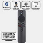 Polham Xiaomi Mi Tv Stick Ile Uyumlu Uzaktan Kumanda, Android Tv Box Için Uzaktan Bluetooth Kumanda - Siyah