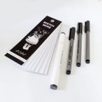 Poli Art Design Inktober Set 3 (Marker ve Grafik Için) 3'lüi+Markör Hediye