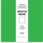 Poli Art Design Kare 15×15 cm Eskiz Defteri (Suluboya ve Grafik Için) Watercolor Classic Sketchbook - Açık Yeşil
