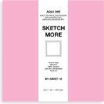 Poli Art Design Kare 15×15 cm Eskiz Defteri (Suluboya ve Grafik Için) Watercolor Classic Sketchbook - Bebek Pembe