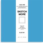 Poli Art Design Kare 15×15 cm Eskiz Defteri (Suluboya ve Grafik Için) Watercolor Classic Sketchbook - Gök Mavisi