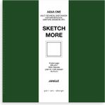 Poli Art Design Kare 15×15 cm Eskiz Defteri Suluboya ve Grafik Için Watercolor Classic Sketchbook - Koyu Yeşil