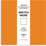 Poli Art Design Kare 15×15 cm Eskiz Defteri (Suluboya ve Grafik Için) Watercolor Classic Sketchbook - Turuncu