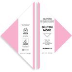 Poli Art Design Üçgen Eskiz Defteri (Suluboya ve Grafik Için) Watercolour Triangle Sketchbook - Bebek Pembe