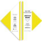 Poli Art Design Üçgen Eskiz Defteri (Suluboya ve Grafik Için) Watercolour Triangle Sketchbook - Limon Sarısı