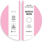 Poli Art Design Yuvarlak D20 cm Eskiz Defteri (Suluboya ve Grafik Için) Watercolor Round Sketchbook - Bebek Pembe